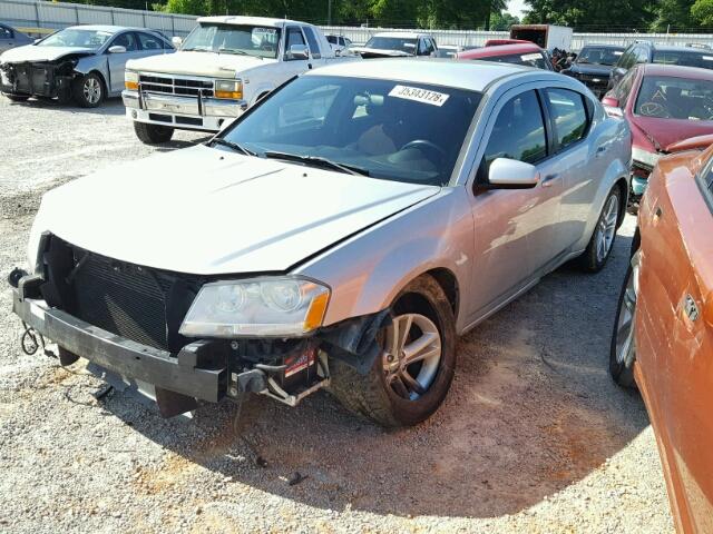 1B3BD1FG8BN515049 - 2011 DODGE AVENGER MA SILVER photo 2