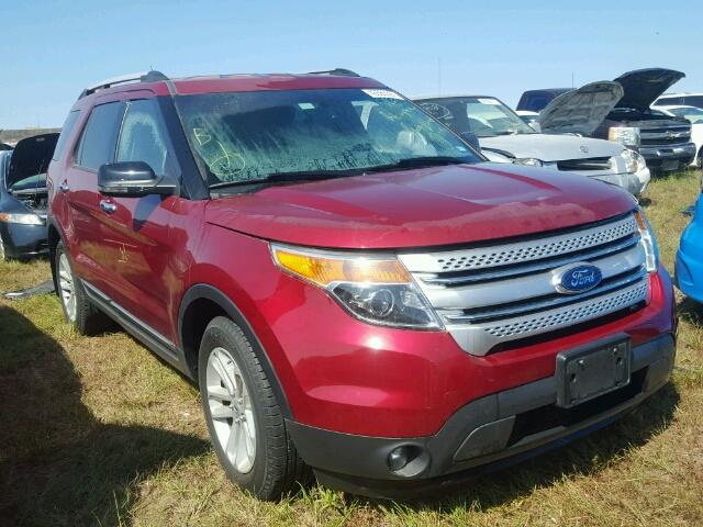 1FM5K7D80DGB13349 - 2013 FORD EXPLORER RED photo 1