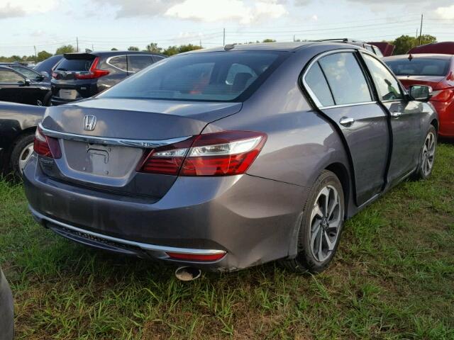 1HGCR2F86GA024403 - 2016 HONDA ACCORD GRAY photo 4