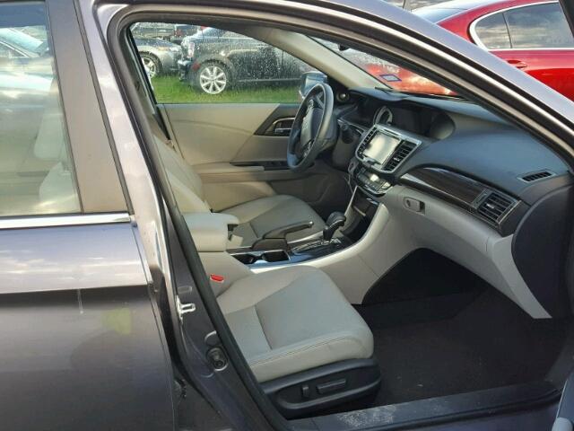 1HGCR2F86GA024403 - 2016 HONDA ACCORD GRAY photo 5