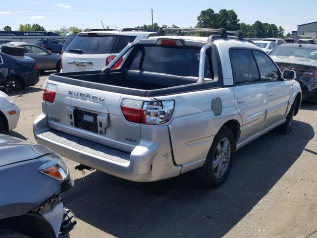 4S4BT63C956100641 - 2005 SUBARU BAJA TURBO WHITE photo 4