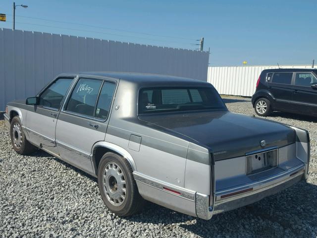 1G6CD53B7P4270523 - 1993 CADILLAC DEVILLE SILVER photo 3