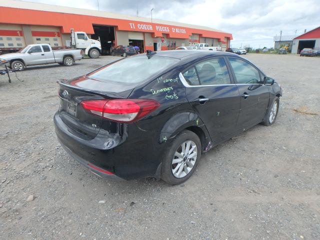 3KPFL4A81HE005496 - 2017 KIA FORTE EX BLACK photo 4