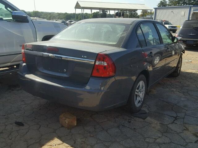 1G1ZS58F97F191618 - 2007 CHEVROLET MALIBU LS GRAY photo 4