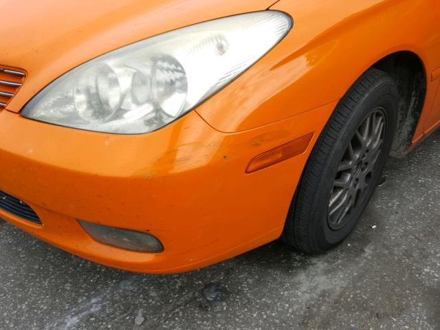 JTHBA30G345050399 - 2004 LEXUS ES 330 ORANGE photo 9