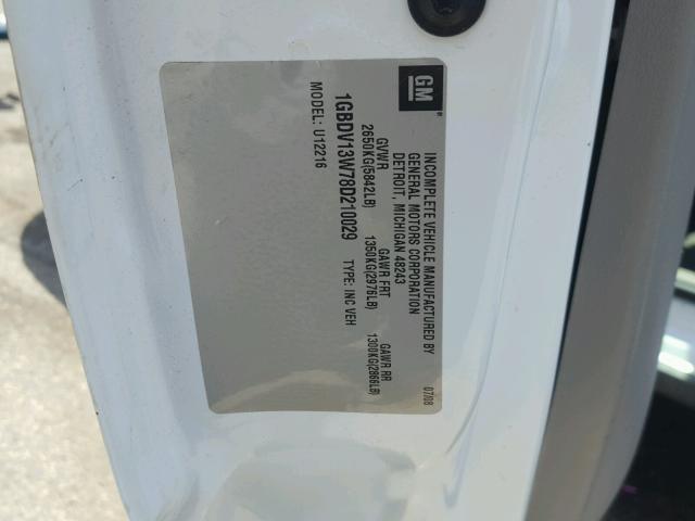 1GBDV13W78D210029 - 2008 CHEVROLET UPLANDER I 白色 照片 10