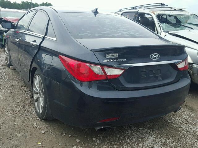 5NPEC4AC4CH446625 - 2012 HYUNDAI SONATA SE BLUE photo 3