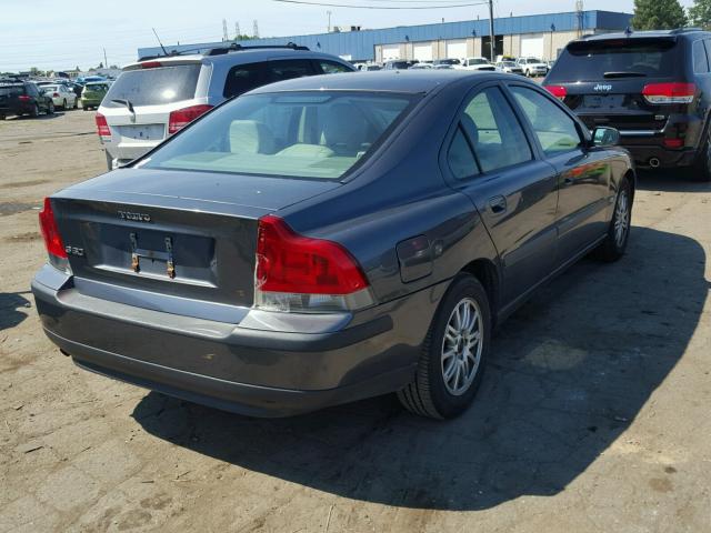 YV1RS61T742347147 - 2004 VOLVO S60 GRAY photo 4