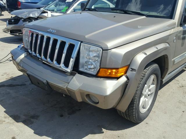 1J8HG58236C170418 - 2006 JEEP COMMANDER ოქროსფერი ფოტო 9