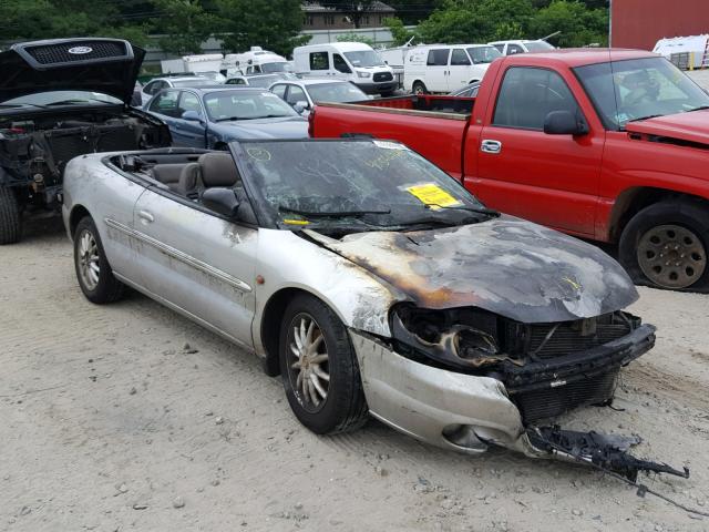 1C3ELB5U91N703657 - 2001 CHRYSLER SEBRING GRAY photo 1