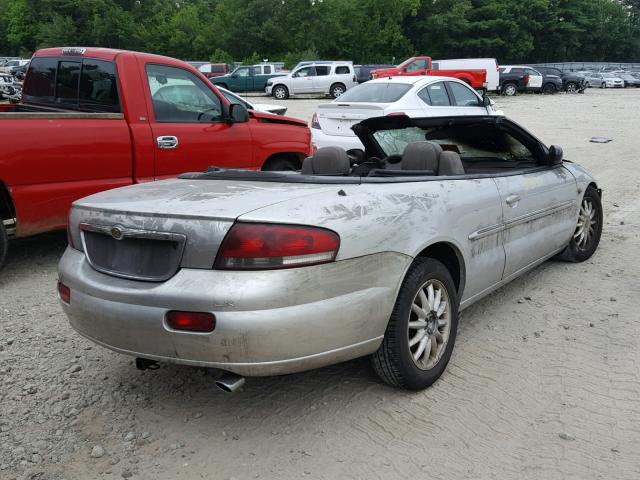 1C3ELB5U91N703657 - 2001 CHRYSLER SEBRING GRAY photo 4