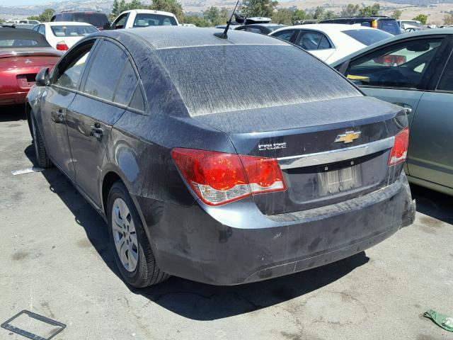 1G1PB5SH6E7320620 - 2014 CHEVROLET CRUZE LS BLUE photo 3