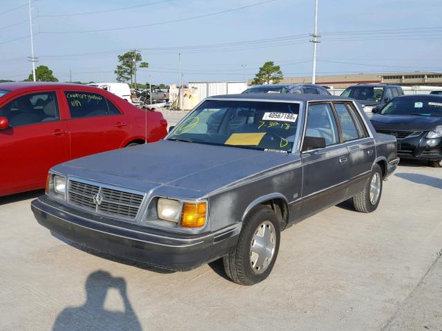 1B3BD36D3HC151919 - 1987 DODGE ARIES LE GRAY photo 2