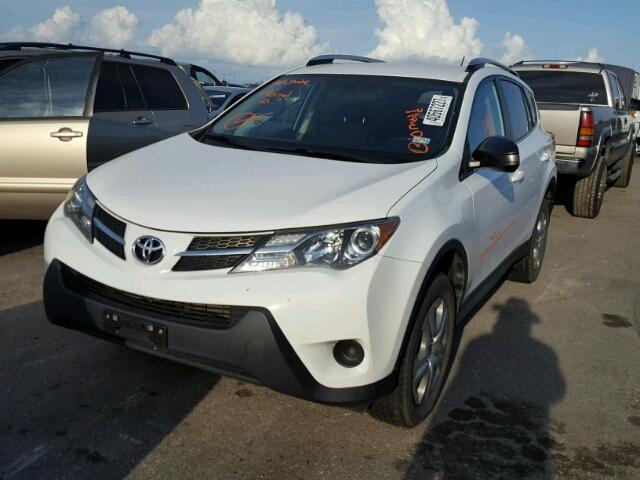 2T3ZFREV2EW099678 - 2014 TOYOTA RAV4 LE WHITE photo 2