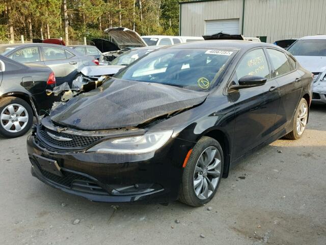 1C3CCCDG6FN543866 - 2015 CHRYSLER 200 S BLACK photo 2