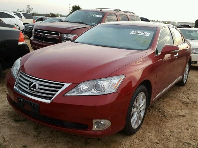 JTHBK1EG6C2485038 - 2012 LEXUS ES RED photo 2