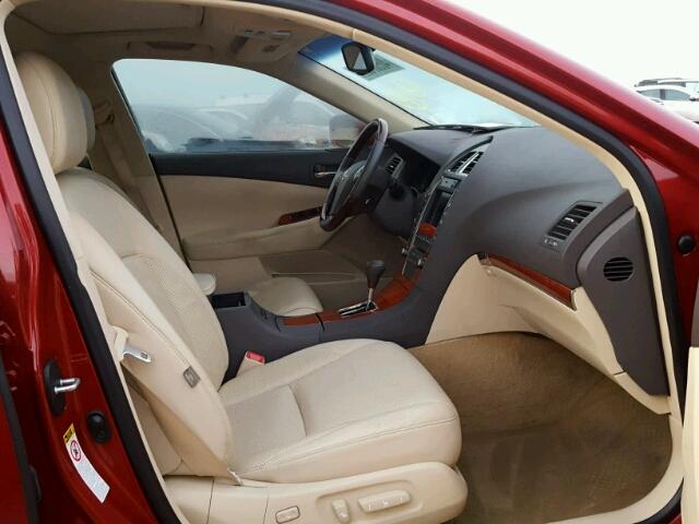 JTHBK1EG6C2485038 - 2012 LEXUS ES RED photo 5