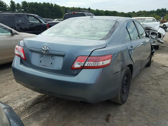 4T1BF3EK0BU626898 - 2011 TOYOTA CAMRY BASE GREEN photo 4