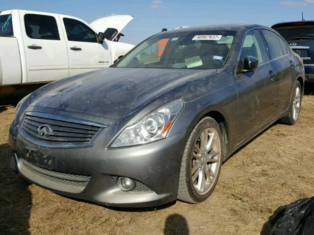 JN1CV6AP3BM505235 - 2011 INFINITI G37 BASE GRAY photo 2