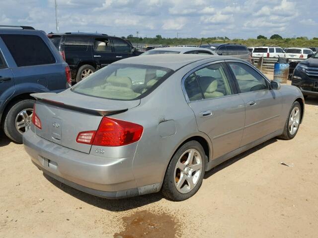 JNKCV51E13M025040 - 2003 INFINITI G35 GRAY photo 4