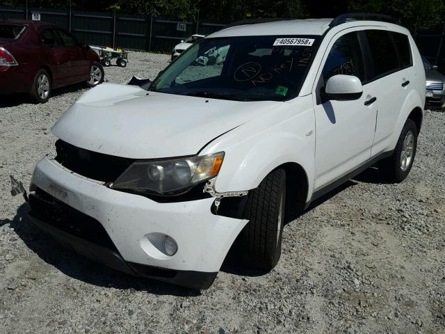 JA4MT31X47Z012139 - 2007 MITSUBISHI OUTLANDER WHITE photo 2