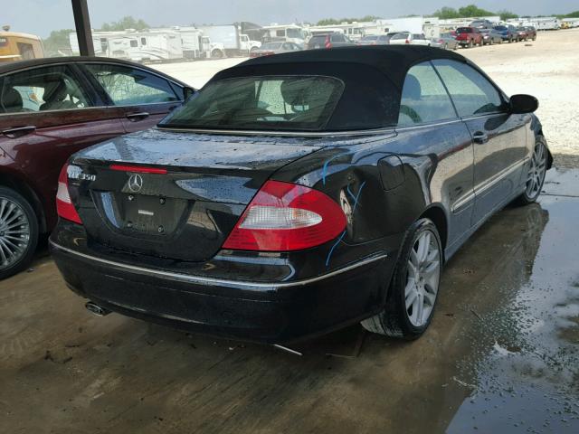 WDBTK56F89F261790 - 2009 MERCEDES-BENZ CLK 350 BLACK photo 4