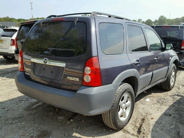 4F2YZ02Z06KM05678 - 2006 MAZDA TRIBUTE PURPLE photo 4