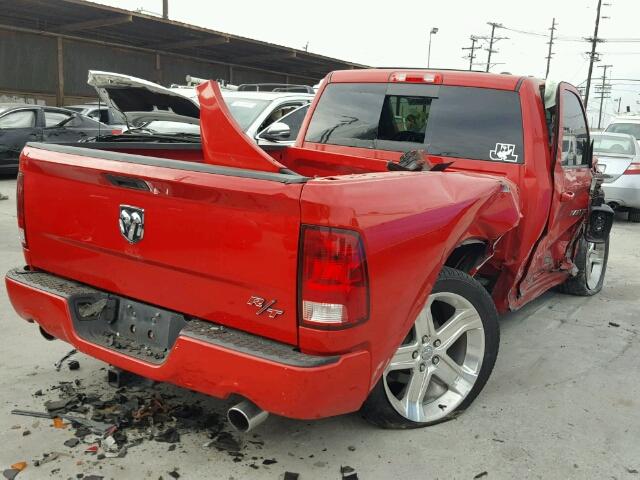 3D7JB1ETXBG636579 - 2011 DODGE RAM 1500 RED photo 4