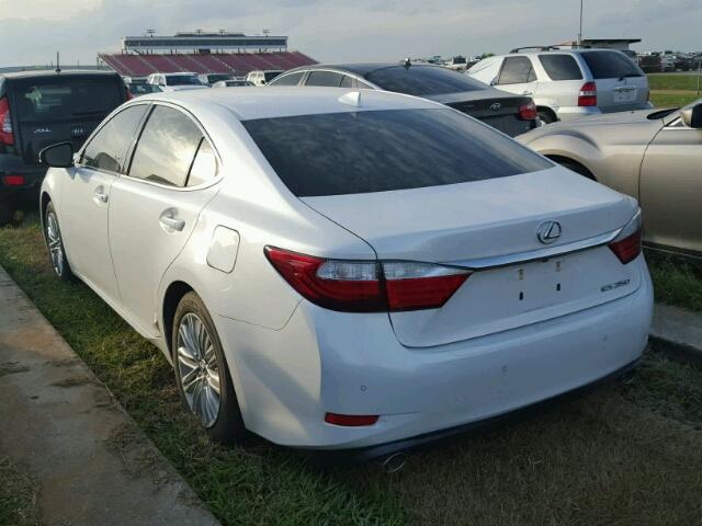 JTHBK1GGXF2193037 - 2015 LEXUS ES WHITE photo 3