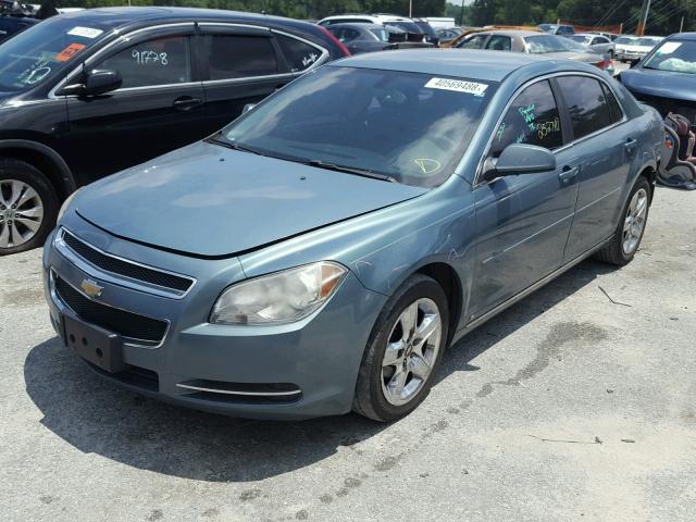 1G1ZH57B29F148125 - 2009 CHEVROLET MALIBU 1LT GREEN photo 2