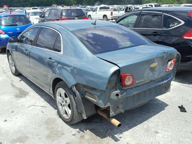 1G1ZH57B29F148125 - 2009 CHEVROLET MALIBU 1LT GREEN photo 3