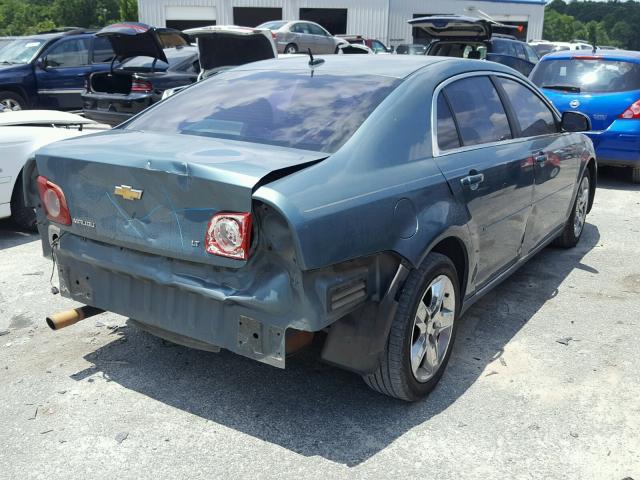 1G1ZH57B29F148125 - 2009 CHEVROLET MALIBU 1LT GREEN photo 4