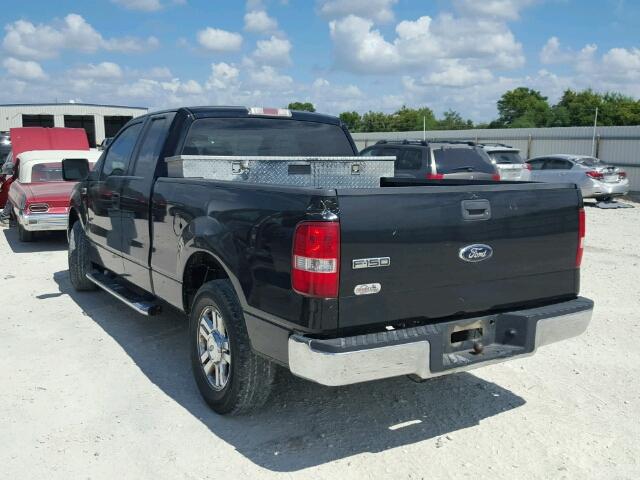 1FTRX12W27NA72566 - 2007 FORD F150 BLACK photo 3