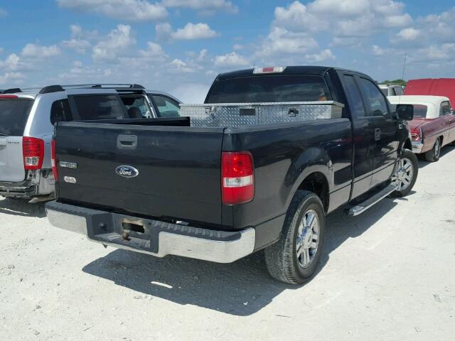 1FTRX12W27NA72566 - 2007 FORD F150 BLACK photo 4