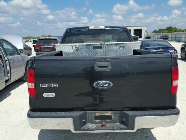 1FTRX12W27NA72566 - 2007 FORD F150 BLACK photo 6