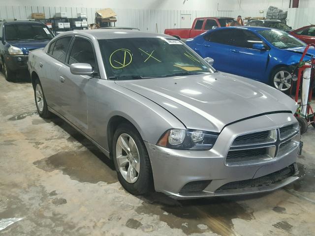 2C3CDXBG7EH107610 - 2014 DODGE CHARGER SE GRAY photo 1