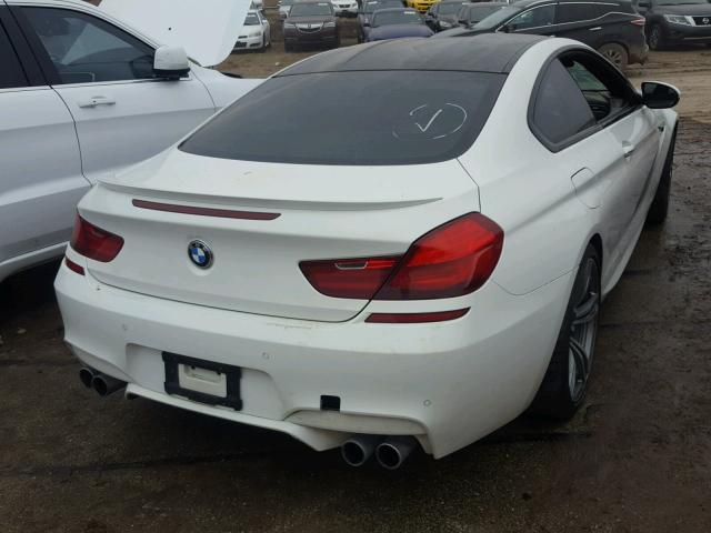 WBSLX9C5XED160044 - 2014 BMW M6 WHITE photo 4