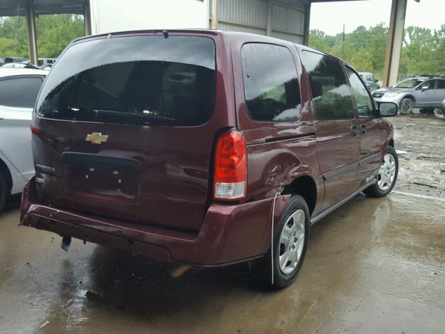 1GNDV23W07D199592 - 2007 CHEVROLET UPLANDER L 勃艮第红 照片 4