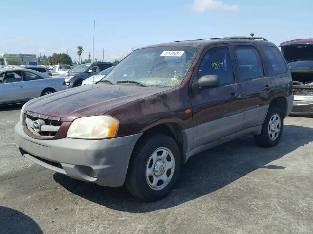 4F2UU07B21KM21480 - 2001 MAZDA TRIBUTE DX 勃艮第红 照片 2