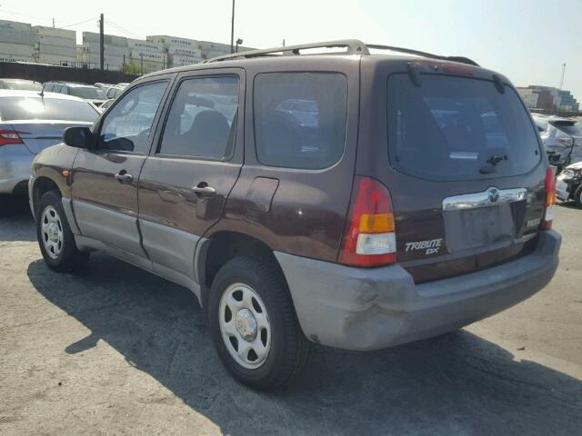 4F2UU07B21KM21480 - 2001 MAZDA TRIBUTE DX 勃艮第红 照片 3