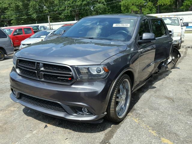 1C4SDHCT2EC348955 - 2014 DODGE DURANGO R/ GRAY photo 2