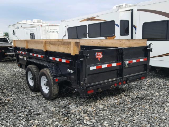 4P5DL1427K3033241 - 2019 UTILITY TRAILER BLACK photo 3