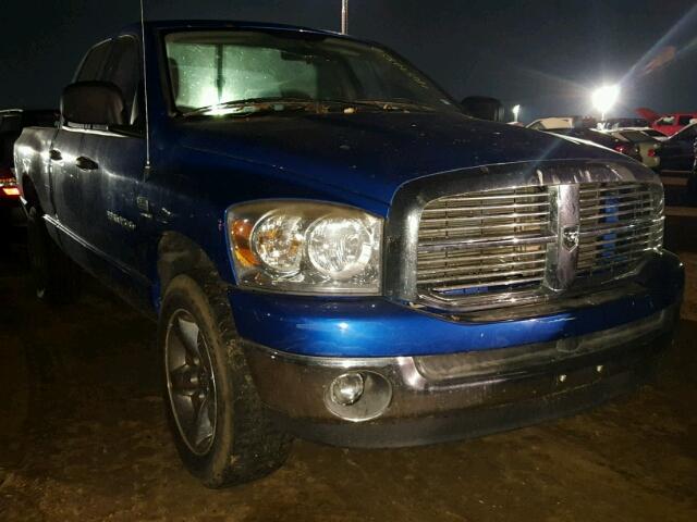 1D7HU18297S217862 - 2007 DODGE RAM 1500 S BLUE photo 1