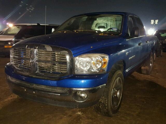 1D7HU18297S217862 - 2007 DODGE RAM 1500 S BLUE photo 2