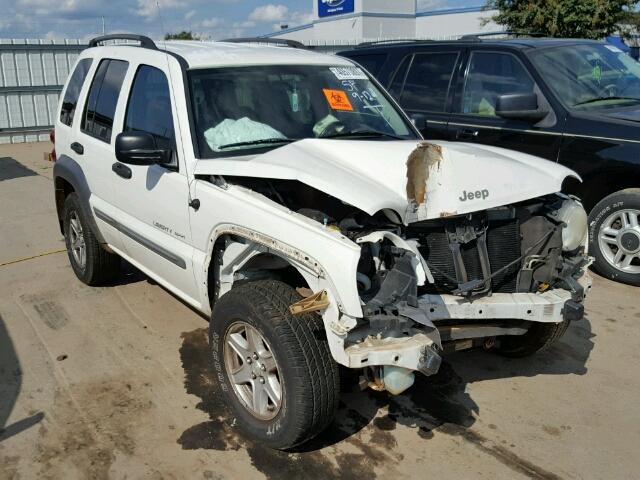 1J4GL48K93W555365 - 2003 JEEP LIBERTY SP WHITE photo 1