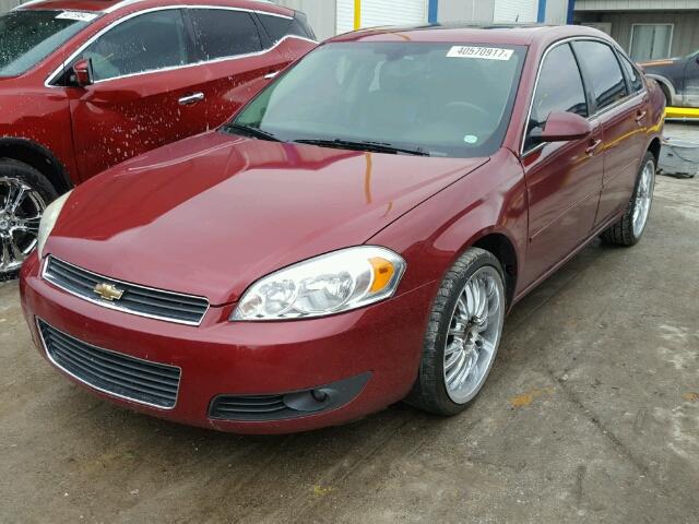 2G1WC581069357651 - 2006 CHEVROLET IMPALA LT MAROON photo 2