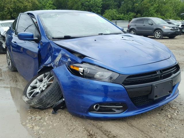 1C3CDFBB5ED863108 - 2014 DODGE DART SXT BLUE photo 1