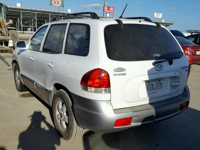 KM8SC13D85U879523 - 2005 HYUNDAI SANTA FE G WHITE photo 3