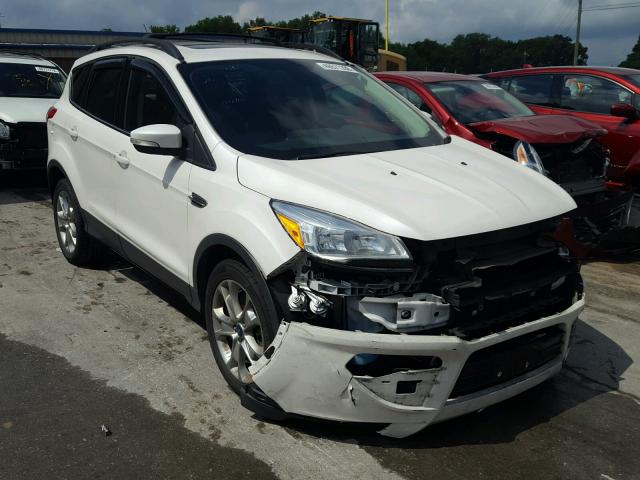 1FMCU9HX7DUB21738 - 2013 FORD ESCAPE SEL WHITE photo 1