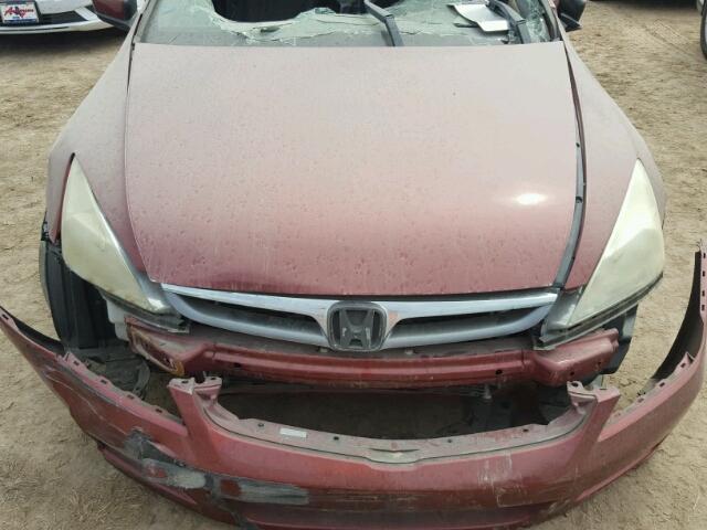 1HGCM56316A122905 - 2006 HONDA ACCORD SE RED photo 7